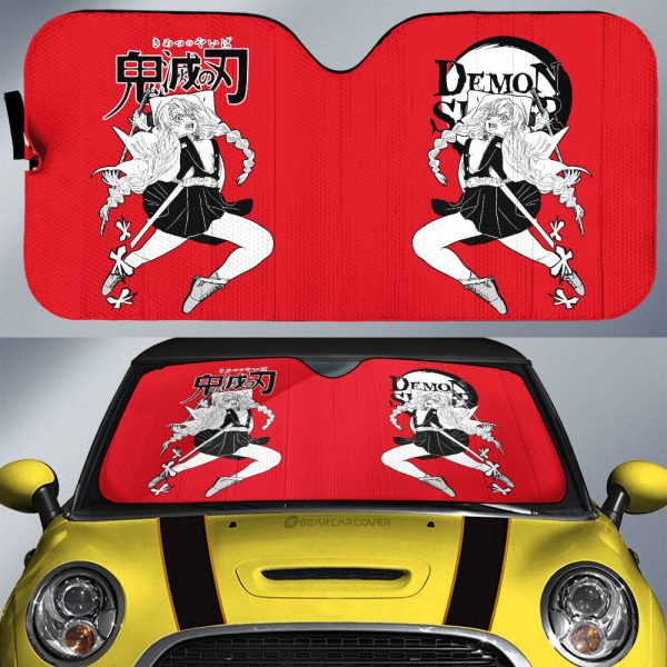 Mitsuri Kanroji Car Sunshade Custom Car Accessories Manga Style For Fans