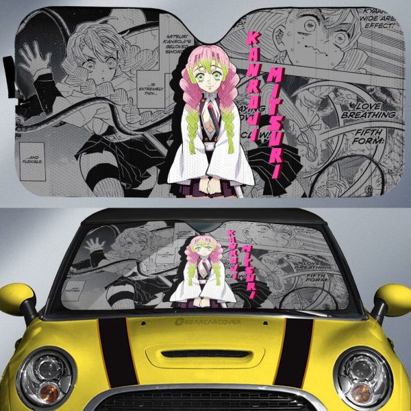 Mitsuri Kanroji Car Sunshade Custom Demon Slayer Anime Mix Mangas