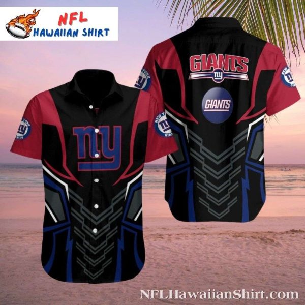 Modern Geometric NY Giants Fan Exclusive Custom Hawaiian Shirt