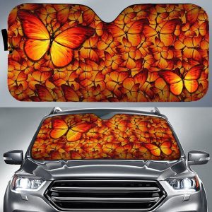 Monarch Butterfly Car Sunshade Custom Beautiful Car Accessories