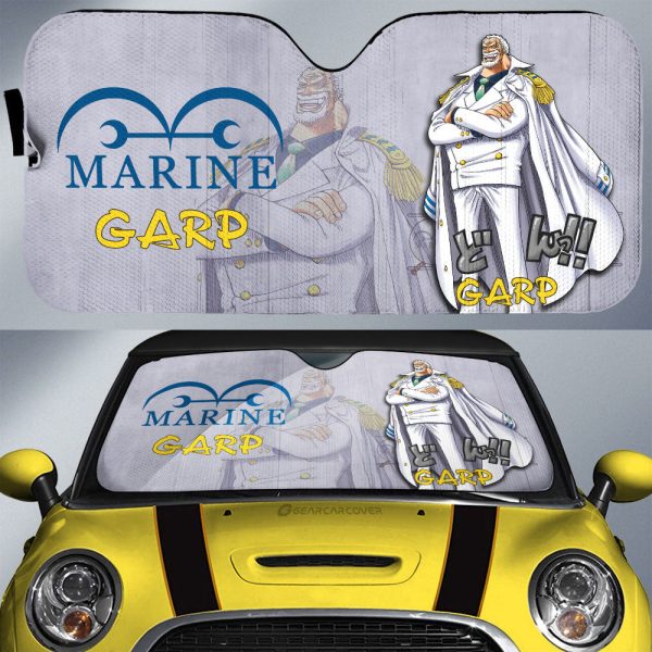 Monkey D Garp Car Sunshade Custom One Piece Anime Car Accessories