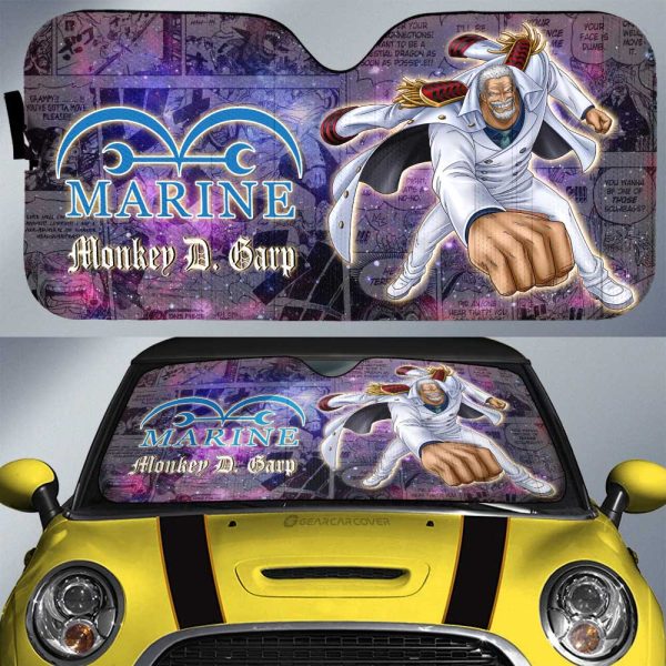 Monkey D. Garp Car Sunshade Custom Car Accessories Manga Galaxy Style