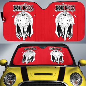 Monkey D. Garp Car Sunshade Custom Manga Style Car Accessories