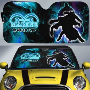 Monkey D. Garp Car Sunshade Custom One Piece Anime Silhouette Style