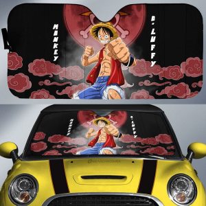 Monkey D. Luffy Car Sunshade Custom Anime One Piece Car Accessories For Anime Fans