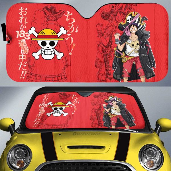 Monkey D. Luffy Car Sunshade Custom Car Interior Accessories