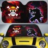 Monkey D. Luffy Car Sunshade Custom One Piece Anime Silhouette Style