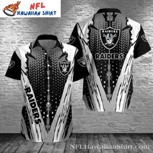 Monochromatic Rush – Las Vegas Raiders Raiders Hawaiian Shirt