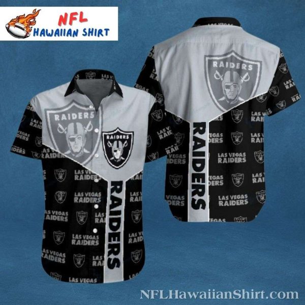 Monochrome Pride Las Vegas Raiders Tropical Hawaiian Shirt