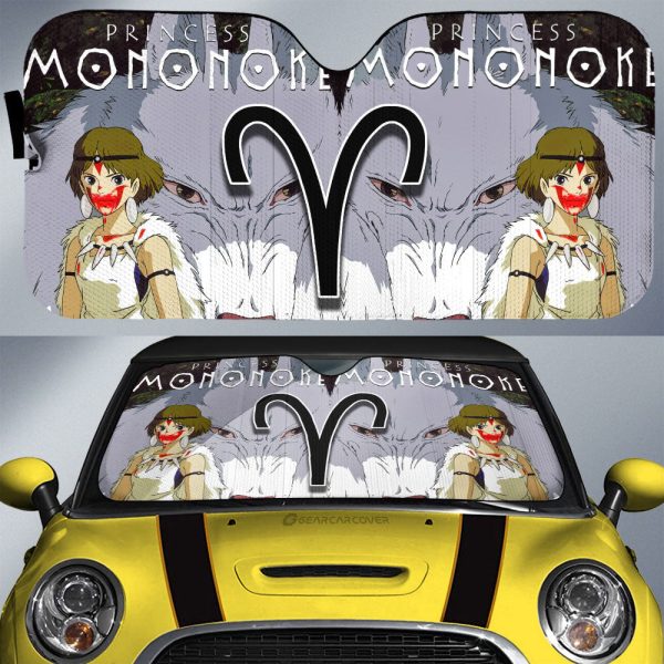 Mononoke Hime Car Sunshade Custom Car Accessories