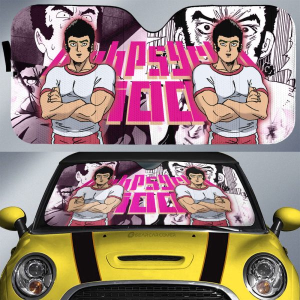 Musashi Goda Car Sunshade Custom Mob Psycho 100 Anime Car Accessories For Fans