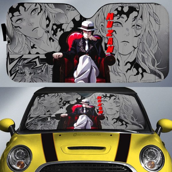 Muzan Car Sunshade Custom Demon Slayer Anime Mix Mangas