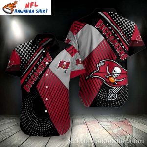 NFL Buccaneers Game On Striped Playmaker Hawaiian Shirt