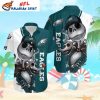 NFL Jack Skellington And Zero Philadelphia Eagles Tropical Hawaiian Shirt