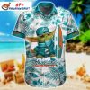 NFL Yoda Surfboard Miami Dolphins Hawaiian Shirt