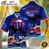 NY Giants Coastal Retreat Palm Tree Hawaiian Shirt