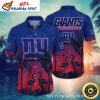 NY Giants Midnight Flamingo Hawaiian Shirt