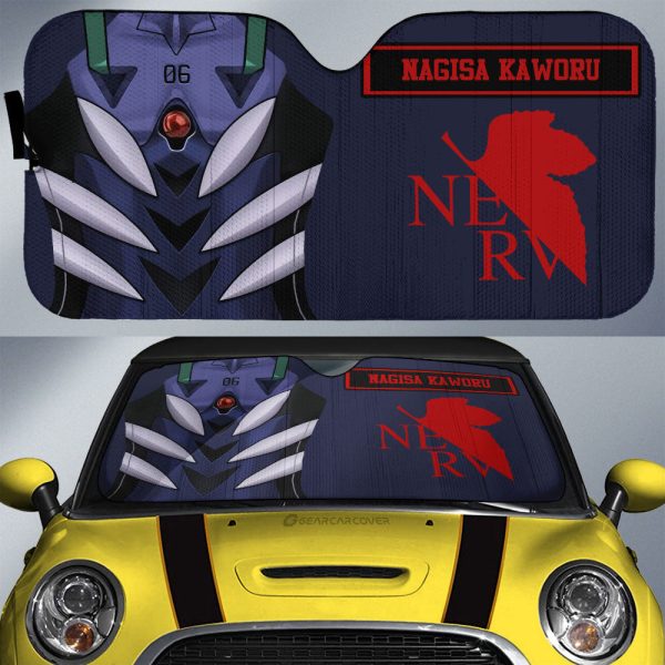 Nagisa Kaworu Car Sunshade Custom NGE Car Interior Accessories