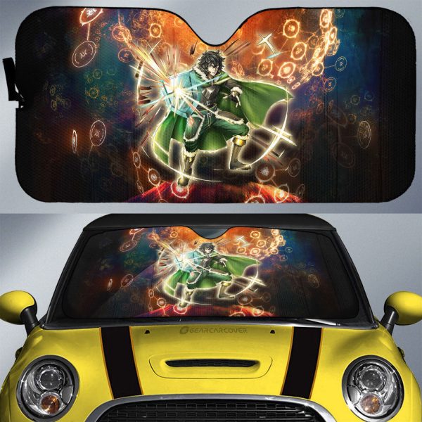 Naofumi Iwatani Car Sunshade Custom The Rising Of The Shield Hero Anime Car Interior Accessories