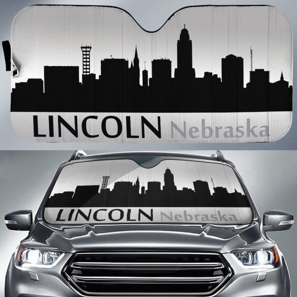 Nebraska Lincoln Skyline Car Sunshade Custom Car Accessories