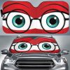 Nerd Male Car Eyes Sun Shade Custom Car Accessories