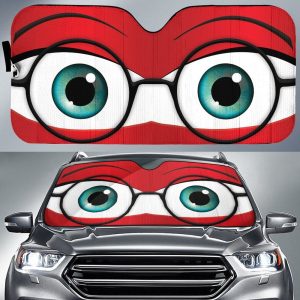 Nerd Male Car Eyes Sun Shade Custom Car Accessories