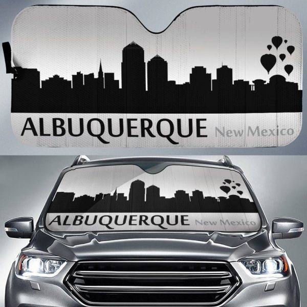 New Mexico Albuquerque Skyline Car Sunshade Custom Car Accessories