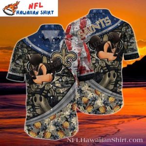 New Orleans Saints Hawaiian Shirt – Mickey’s Cool Graphics Edition