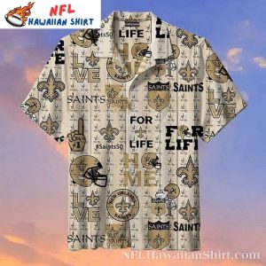 New Orleans Saints Legacy Fan Hawaiian Shirt