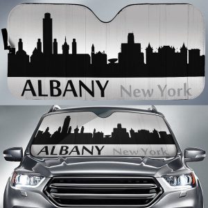 New York Albany Skyline Car Sunshade Custom Car Accessories