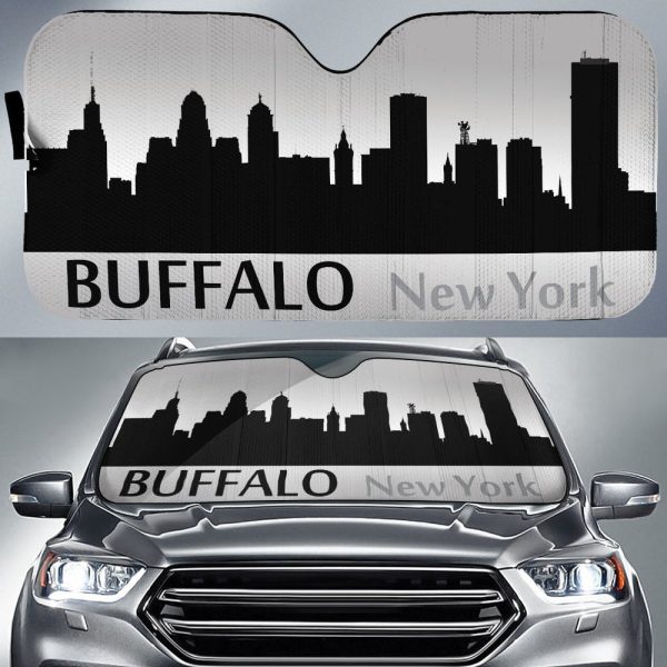 New York Buffalo Skyline Car Sunshade Custom Car Accessories