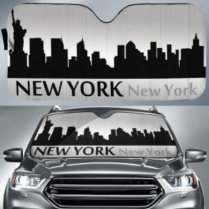 New York City Skyline Car Sunshade Custom Car Accessories