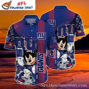 New York Giants Mickey’s Playbook Tropical Hawaiian Shirt