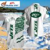 New York Jets Collegiate Crest Academic Aloha Shirt