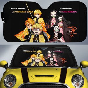 Nezuko And Zenitsu Car Sunshade Custom