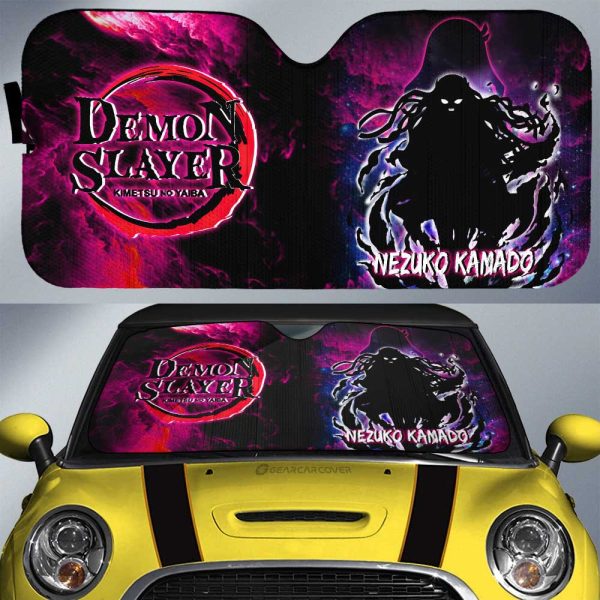 Nezuko Car Sunshade Custom Demon Slayer Anime Silhouette Style