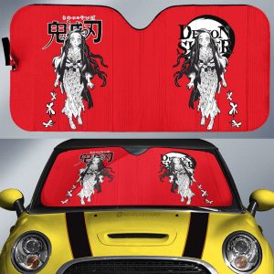 Nezuko Kamado Car Sunshade Custom Car Accessories Manga Style For Fans