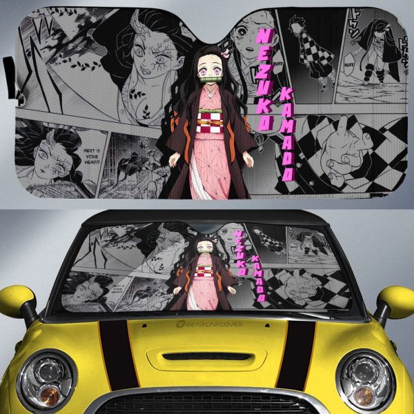 Nezuko Kamado Car Sunshade Custom Demon Slayer Anime Mix Mangas