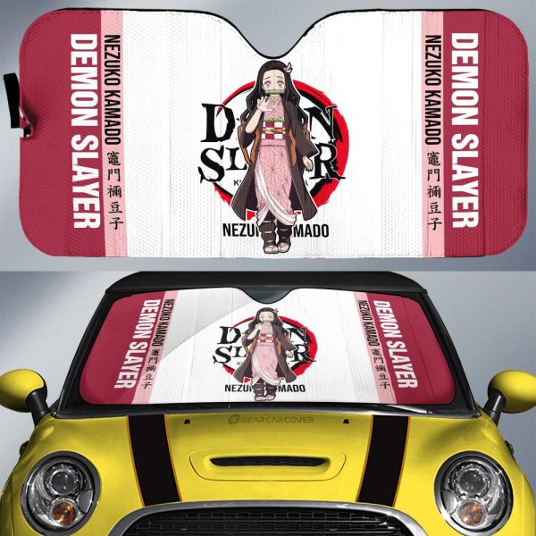 Nezuko Kamado Car Sunshade Custom Demon Slayer Car Accessories For Anime Fans