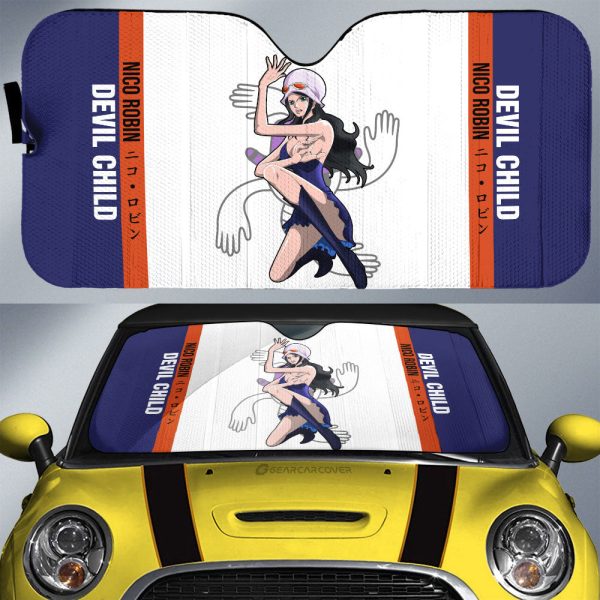 Nico Robin Car Sunshade Custom Car Accessories For Fans