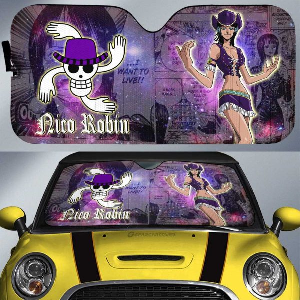 Nico Robin Car Sunshade Custom Car Accessories Manga Galaxy Style