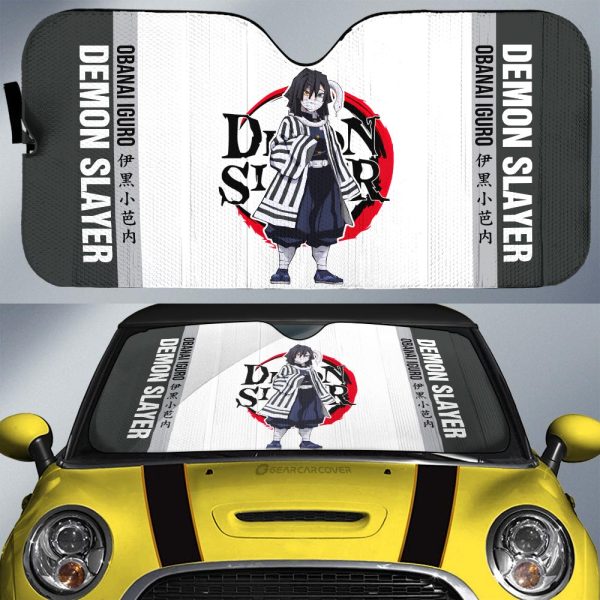 Obanai Iguro Car Sunshade Custom Car Accessories For Fans