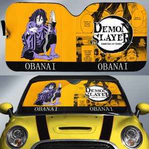 Obanai Iguro Car Sunshade Custom Car Accessories Manga Style