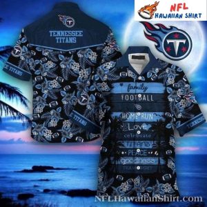 Oceanfront Titan – Tennessee Titans Wave Crest Aloha Shirt