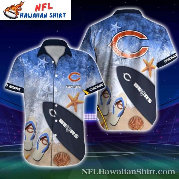 Oceanic Dreamscape – Chicago Bears Personalized Hawaiian Shirt