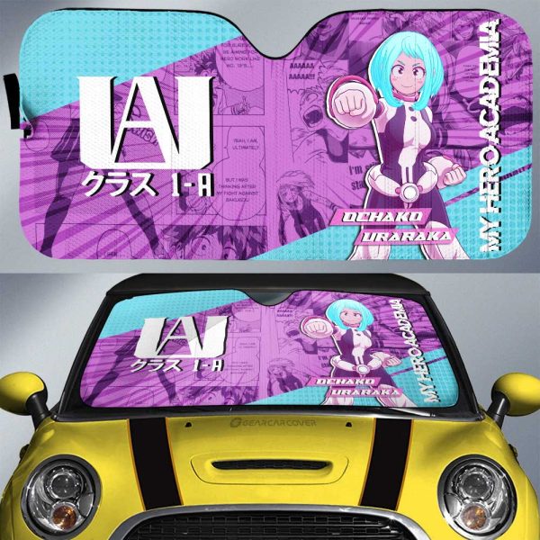 Ochako Uraraka Car Sunshade Custom My Hero Academia Car Interior Accessories