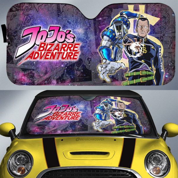 Okuyasu Nijimura Car Sunshade Custom Galaxy Manga JJBA