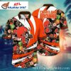 Orange Blossom Cleveland Browns Game Hawaiian Shirt