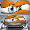 Orange Curious Car Eyes Sun Shade Custom Car Accessories Funny Gifts