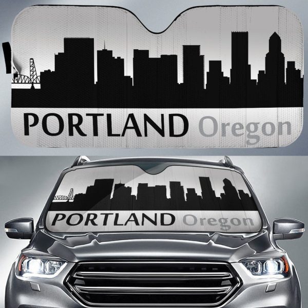 Oregon Portland Skyline Car Sunshade Custom Car Accessories